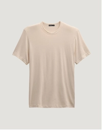 Short Sleeve Cotton T-Shirt Latte Pigment (1)