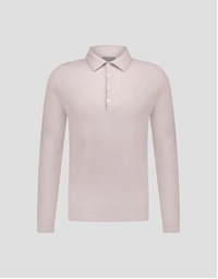 Endeavour Long Sleeve Cashmere Polo Pink Sand (S)