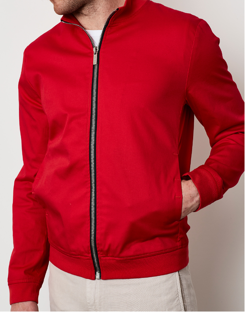 DIRK BIKKEMBERGS | Zip Bomber Jacket | Red