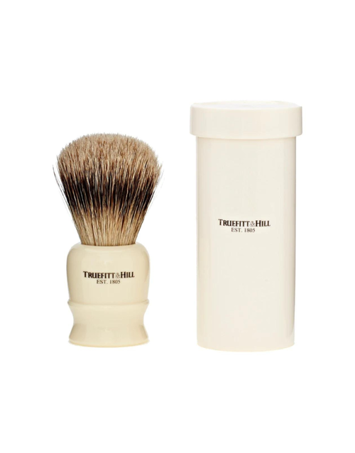 TRUEFITT & HILL | Tube Traveller | Super Badger Shaving Brush Ivory