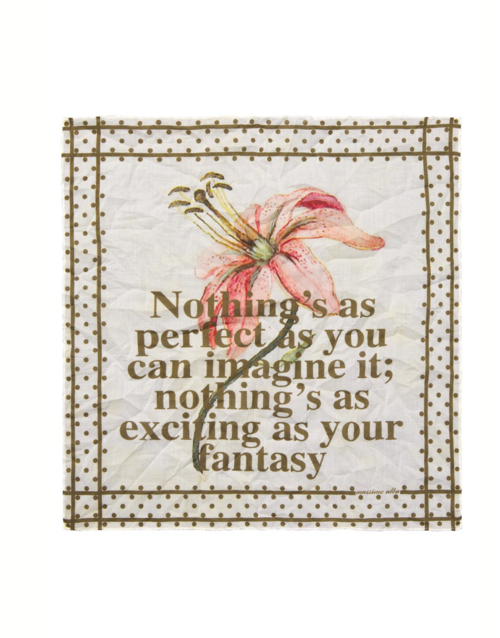 Massimo Alba | Handkerchief T6036 "Nothing's as perfect as you can imagine it, nothing's as exciting as your fantasy"
