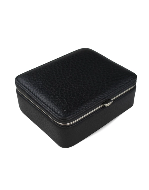 F.HAMMANN | Leather Cufflink Box Medium | Black