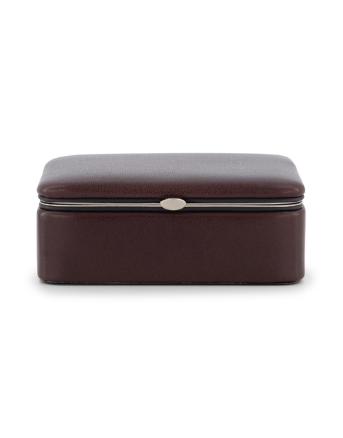 F.HAMMANN | Leather Cufflink Box Medium | Marsala