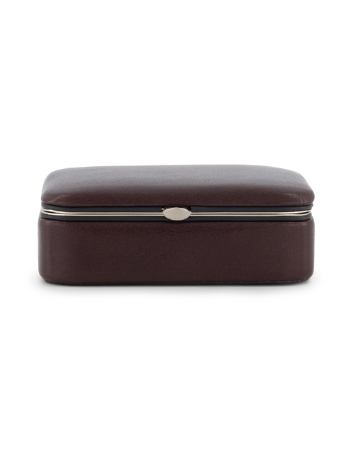 F.HAMMANN | Leather Cufflink Box Small | Marsala