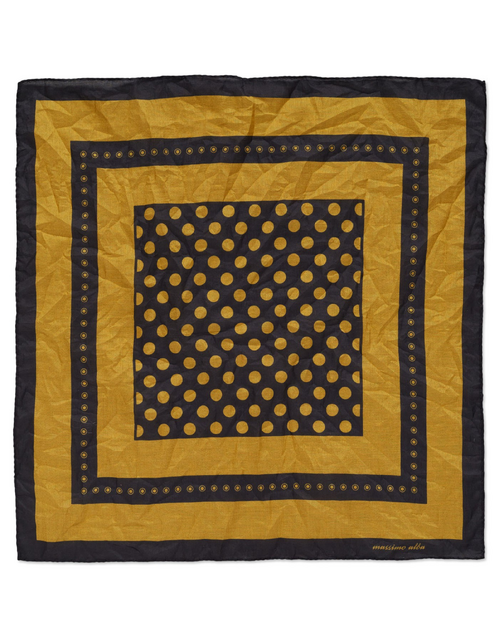 MASSIMO ALBA | Hanky Geometry + Dots  T6039 | Tiger 