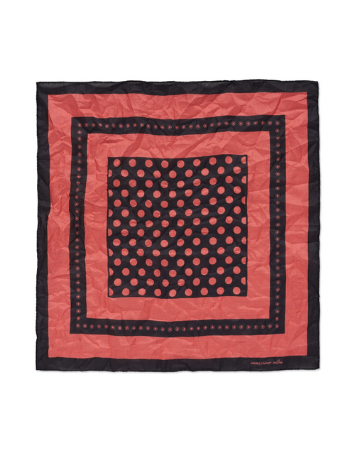 MASSIMO ALBA | Hanky Geometry + Dots T6039 | Blush 
