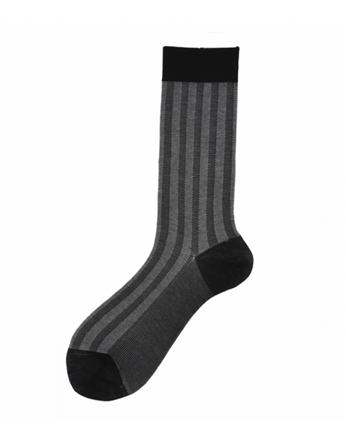ALTO MILANO | Breton Socks | Argento Melangia