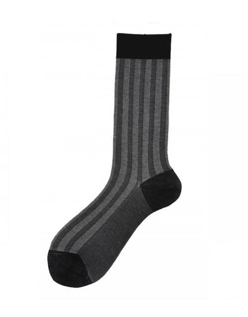 ALTO MILANO | Breton Socks | Argento Melangia