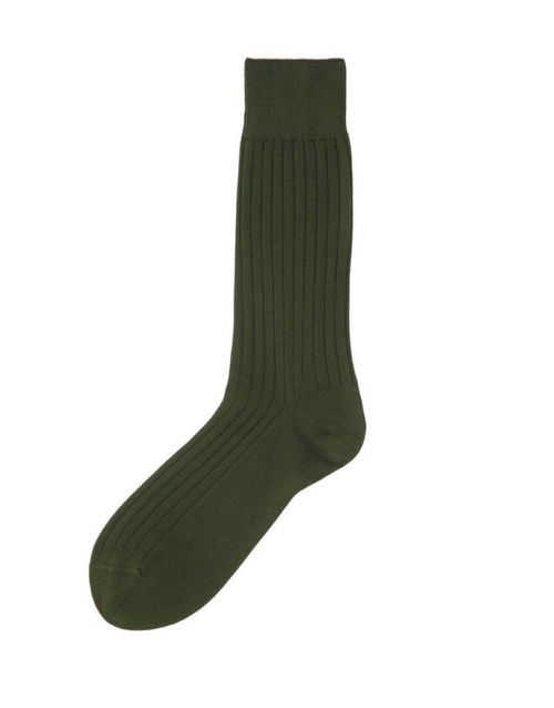 ANT45 | Filo Socks | Olive Green