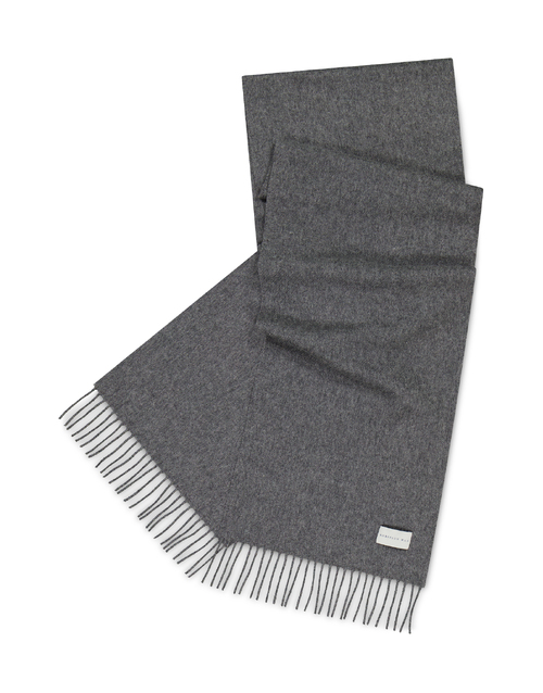 ROBINSON MAN | Woven Cashmere Scarf with Tassels | Grey