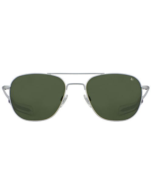 AMERICAN OPTICAL | Original Pilot | Matte Silver Green | Size 57