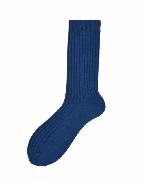 ALTO MILANO | England Socks | Blue Denim