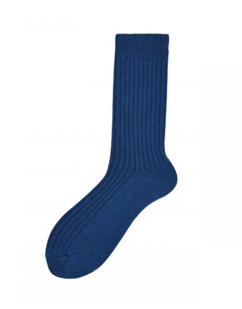 ALTO MILANO | England Socks | Blue Denim