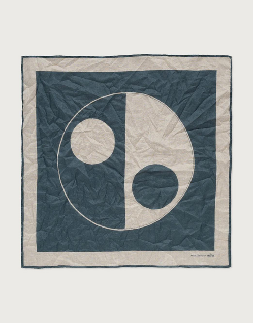 MASSIMO ALBA | Yin Yang Pocket Square | Calce 