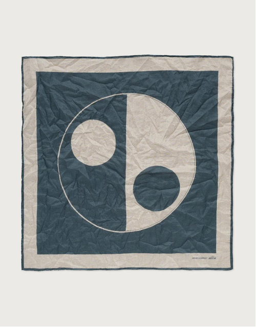 MASSIMO ALBA | Yin Yang Pocket Square | Calce 