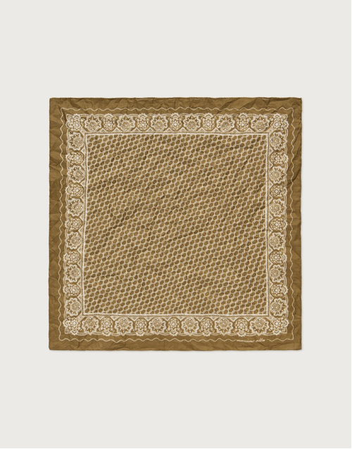 MASSIMO ALBA |  Pocket Square Doily Pattern | Militare
