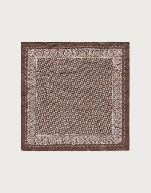 MASSIMO ALBA |  Pocket Square Doily Pattern | Caffe