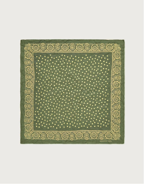 MASSIMO ALBA |  Pocket Square Dot Pattern | Fango