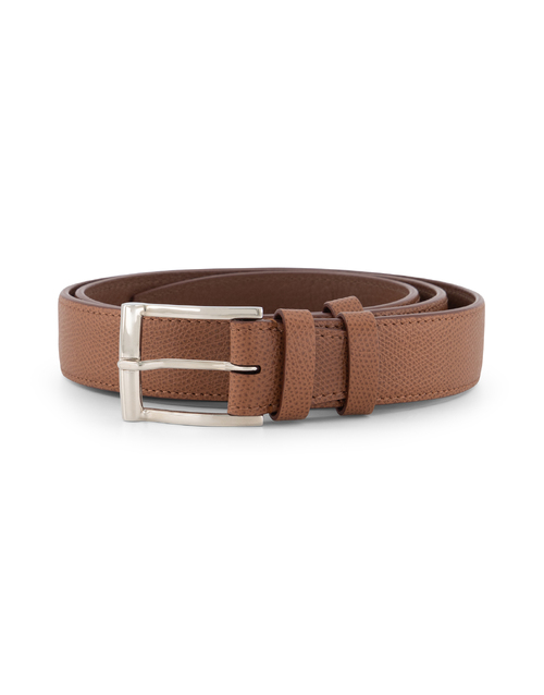 JEAN ROUSSEAU PARIS | Classic Leather Belt | Tan 
