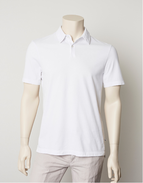 JAMES PERSE | Supima Cotton Jersey Polo | White