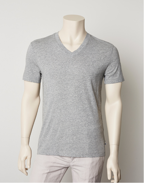 JAMES PERSE | V-Neck Cotton T-shirt | Heather Grey