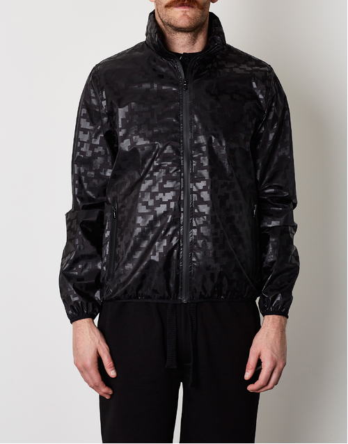 DIRK BIKKEMBERGS | Pixel Print Windbreaker | Black