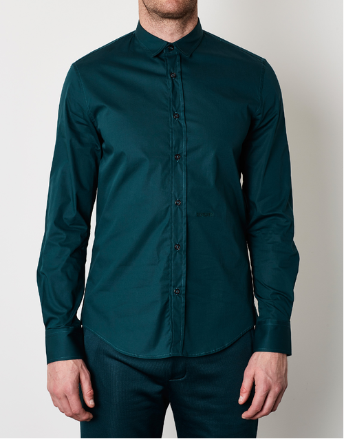 DIRK BIKKEMBERGS |  Cotton Shirt | Green
