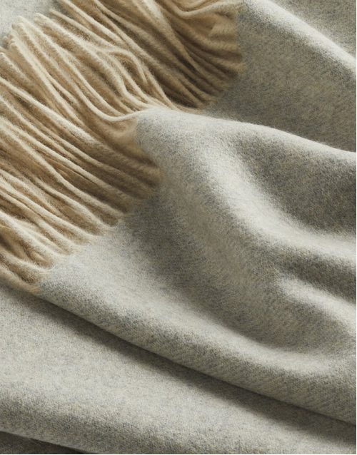 ROBINSON MAN | Woven Cashmere Blanket with Tassels