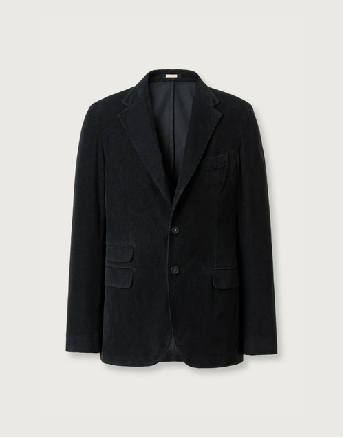 MASSIMO ALBA | Catch2 Corduroy Blazer | Nero Lavato 
