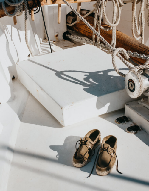 MESTRE | Men's Leather Boat Shoe | Khaki