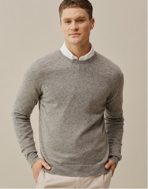 ROBINSON MAN | Ernest Crew Sweater | Mid Grey