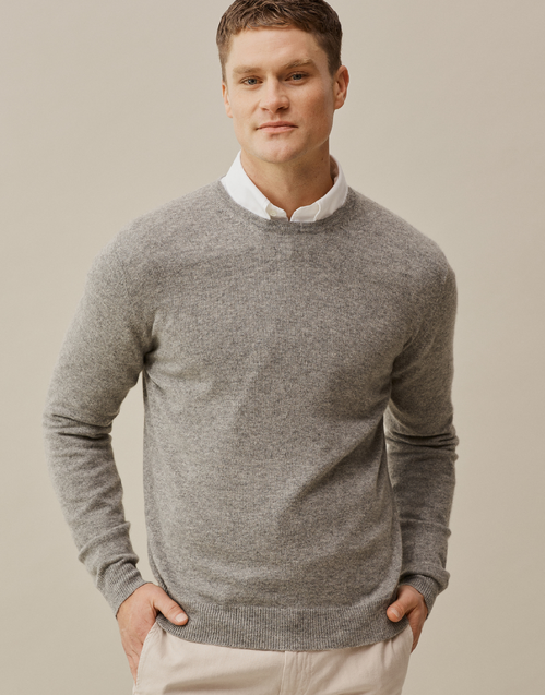ROBINSON MAN | Ernest Crew Sweater | Mid Grey
