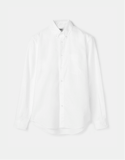 ASPESI | Button-down Heavy Cotton Shirt | White