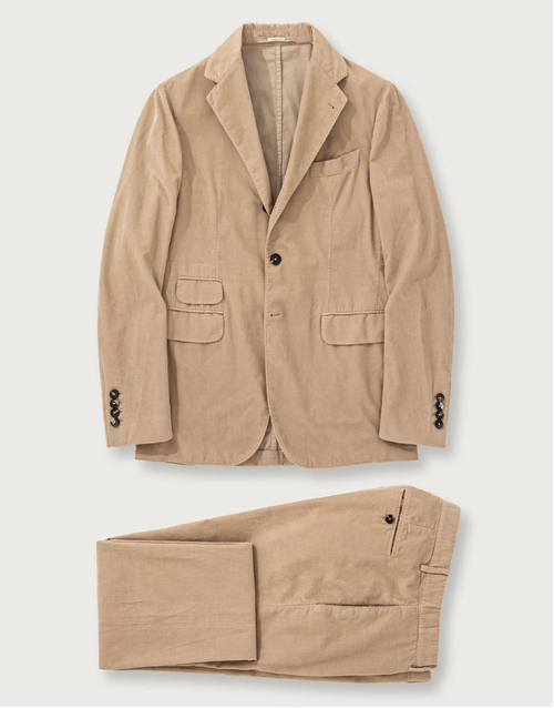 MASSIMO ALBA | 007 Bond | Sloop Three Button Suit | Desert