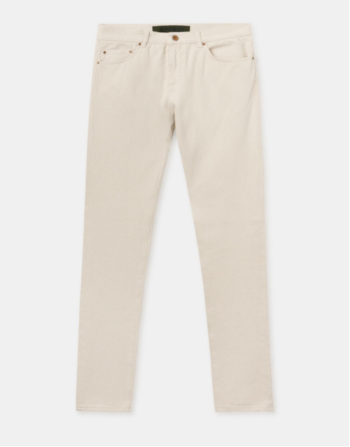 ASPESI | Five-pocket Ecru Cotton Jeans