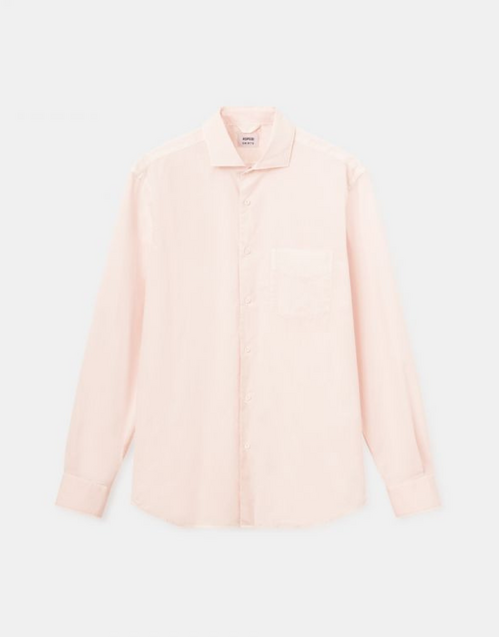 ASPESI | SEM II  Stretch Poplin Garment Dyed Shirt | Vintage Pink