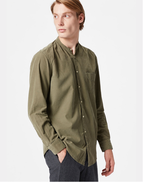 MASSIMO ALBA | Noto2 Pinwale Corduroy Shirt T4265 | Military