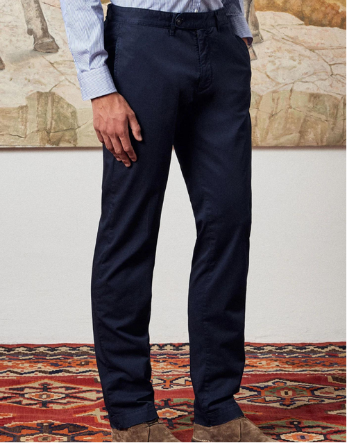 MASSIMO ALBA | Winch2 Lightweight Cotton Trousers T2175 | Blue