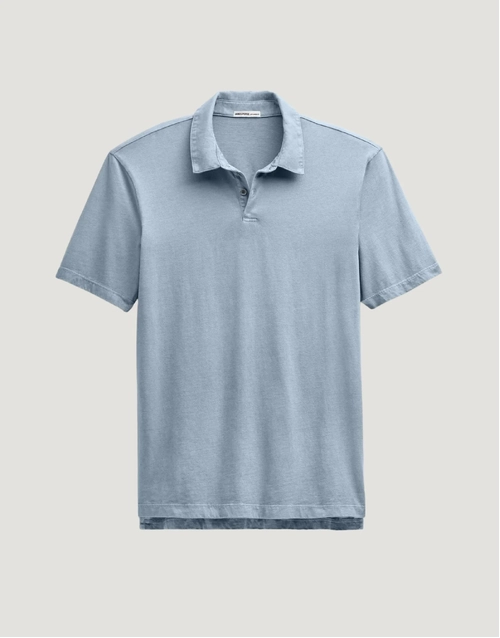 JAMES PERSE | Supima Cotton Jersey Polo | Bluestone 