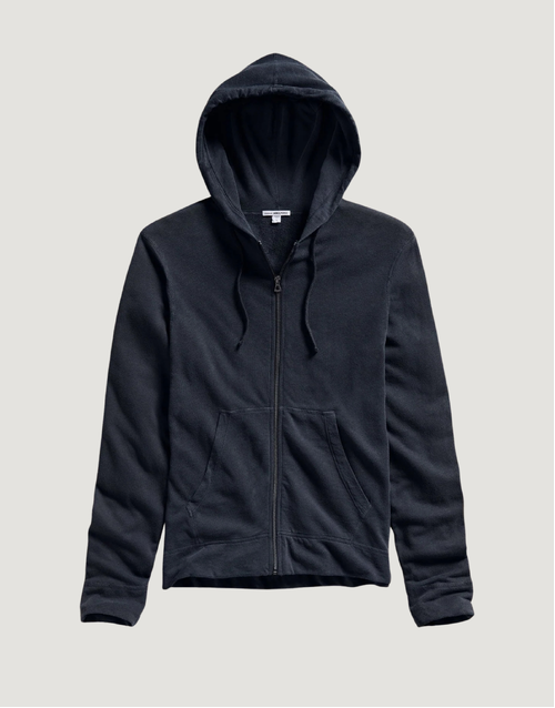 JAMES PERSE | Vintage French Terry Zip Up Hoodie | Deep 