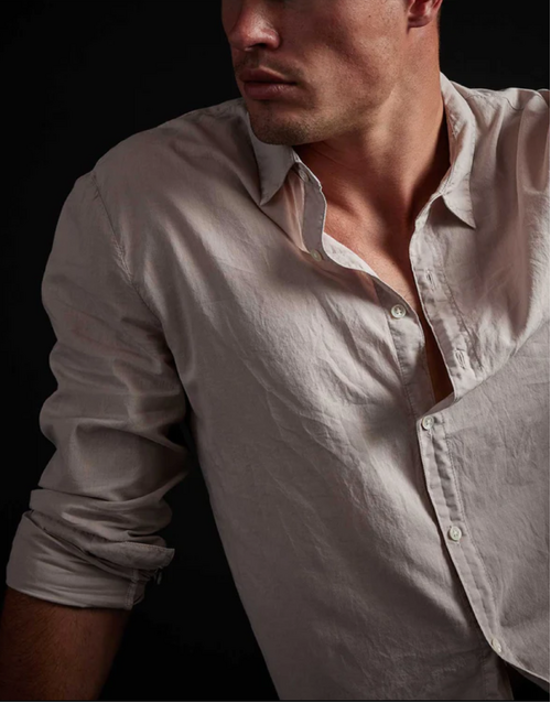 JAMES PERSE | Standard Cotton Shirt | Calamine