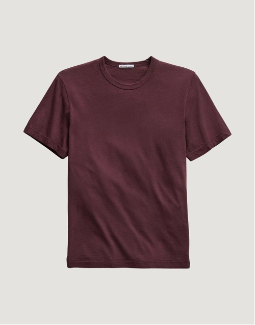 JAMES PERSE | Short Sleeve Cotton T-Shirt | Dark Plum