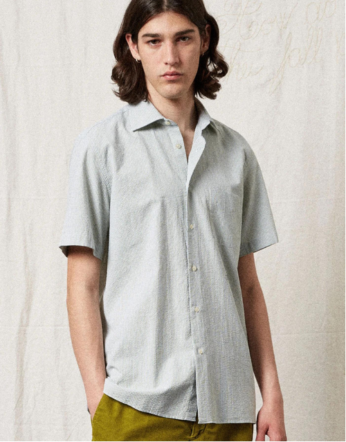 MASSIMO ALBA | Malibu Short Sleeve Shirt | Light Green
