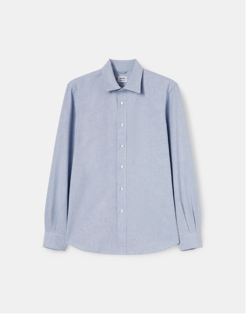 ASPESI | Sterling Heavyweight Cotton Oxford Shirt | Blue