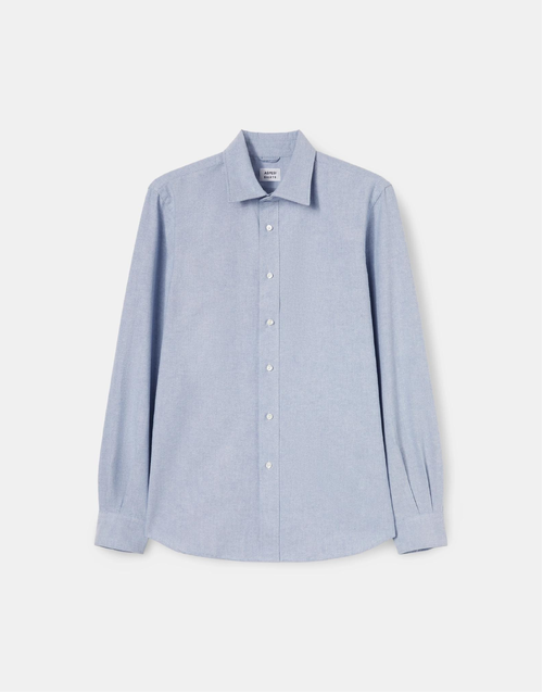 ASPESI | Sterling Heavyweight Cotton Oxford Shirt | Blue