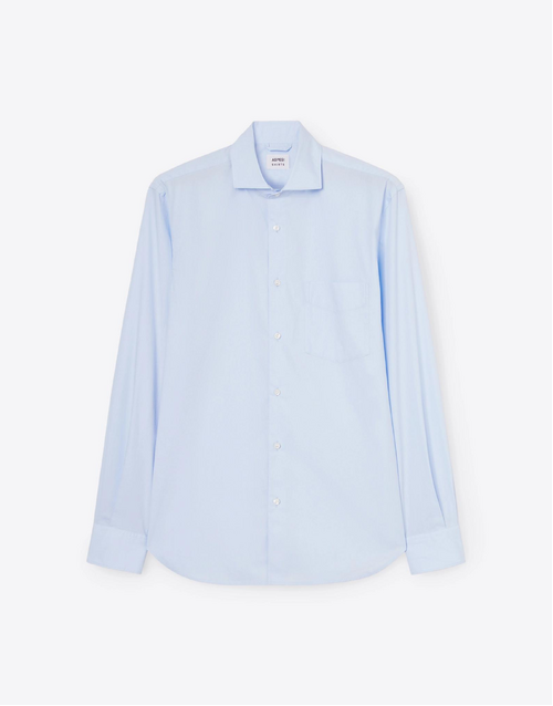 ASPESI | SEM II Men's Cotton Poplin Shirt | Sky Blue