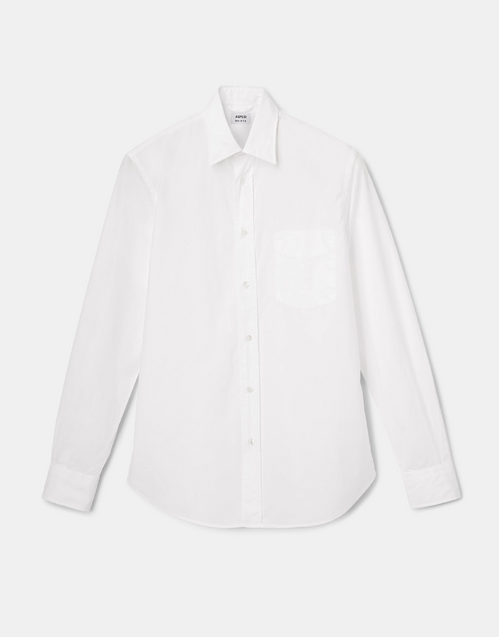 ASPESI | Men's Cotton Poplin Andrea Shirt | White 