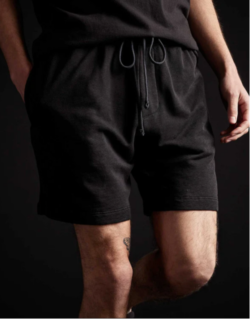 JAMES PERSE | Vintage French Terry Sweat Shorts | Black 