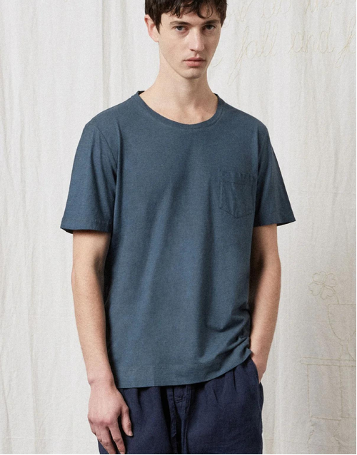 MASSIMO ALBA | Panarea Cotton Jersey T-Shirt | Blue