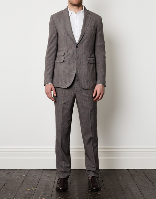 MASSIMO ALBA | Norton Wool Suit | Brown